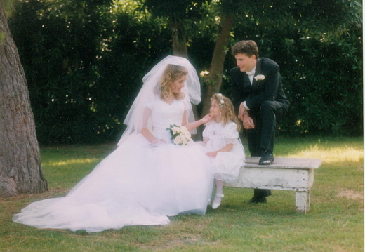Our flower girl is Kim's cousin Ariana Pierce.