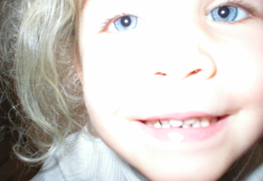 Just in case you ever want to see Abigail's boogers..
