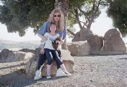 my mom and caitlin