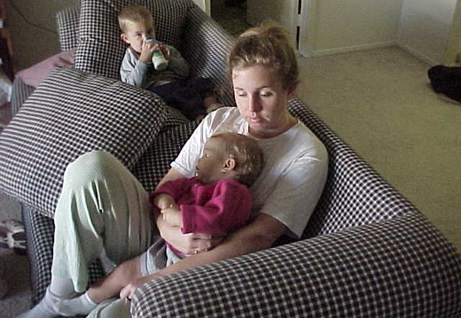 mommy and her kids