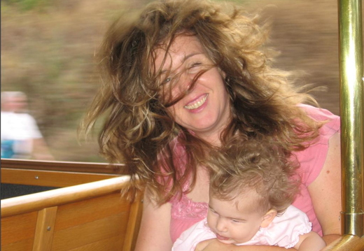 on the trolly
