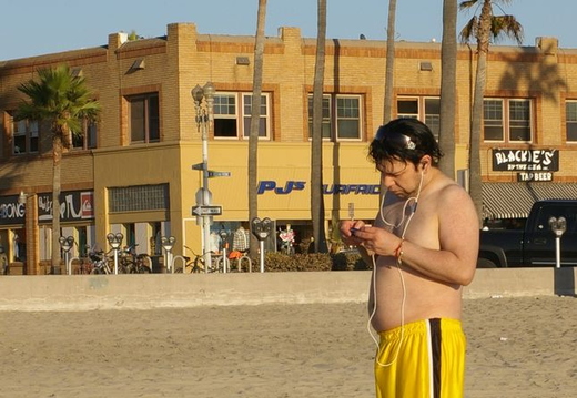 dude on balboa beach