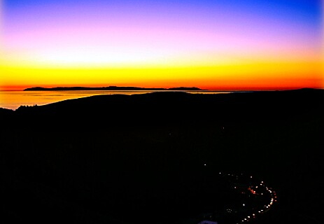 sunset laguna