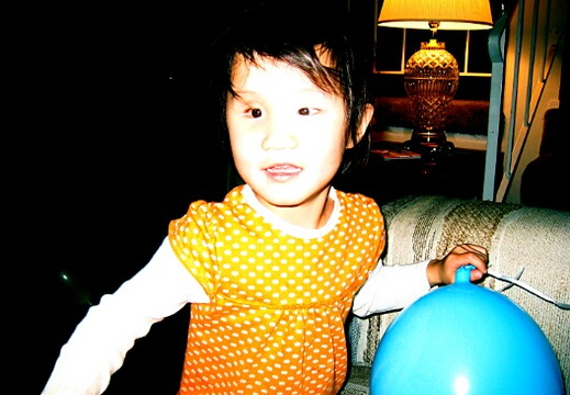 hope at kim's early bday party