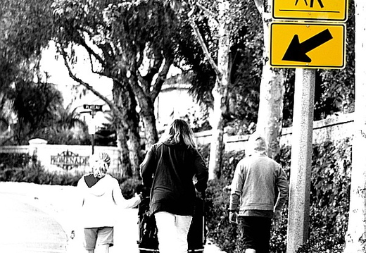 walking to the park