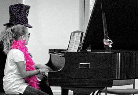 abigail at first piano recital