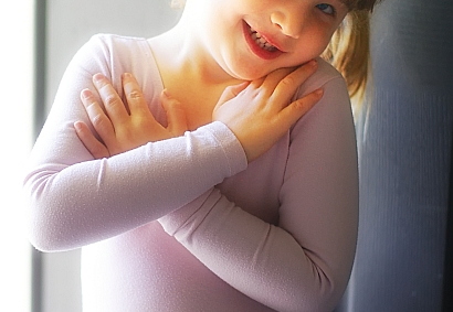 hannah before first ballet lesson