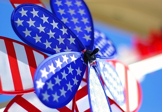 patriotic fan