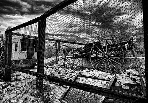a random railroad car in hdr