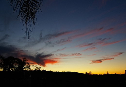 sunset at home