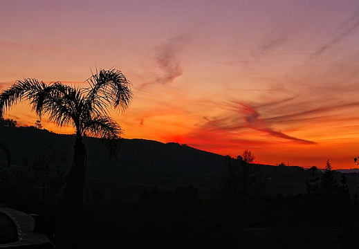 sunset at home